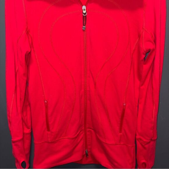 Lululemon In Stride Jacket Currant Red Womens size 8 - Picture 4 of 12